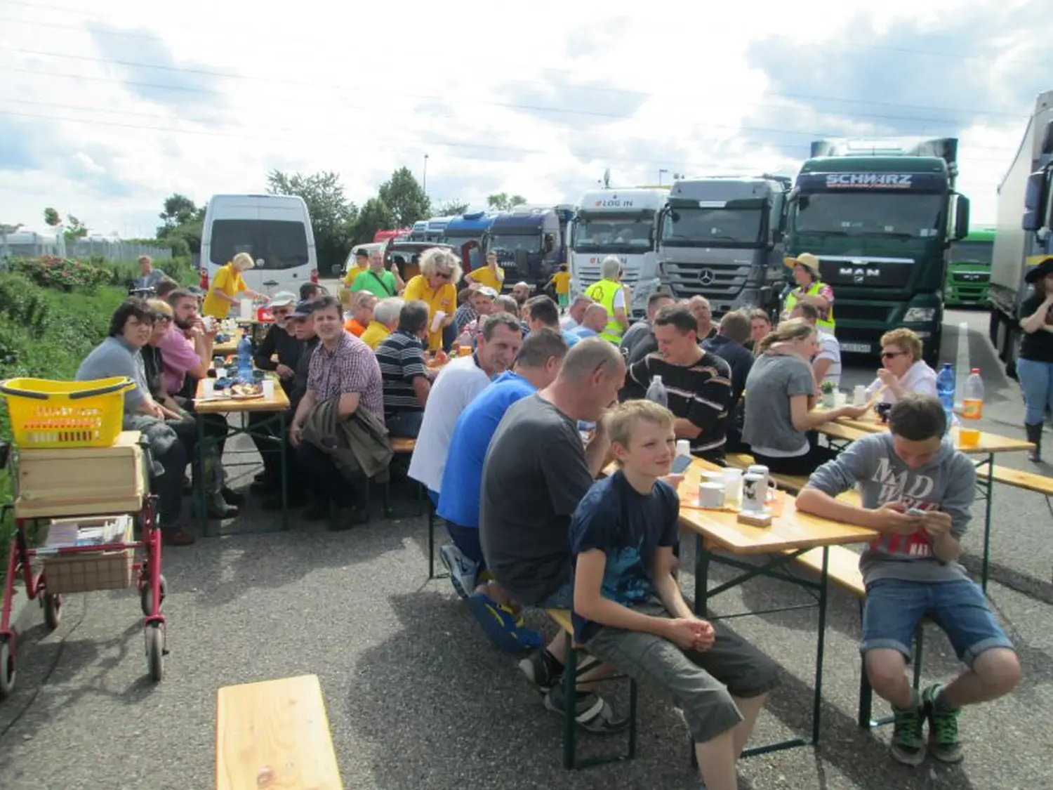 Truckerfest auf der A8 Shell-Autohof Kirchheim